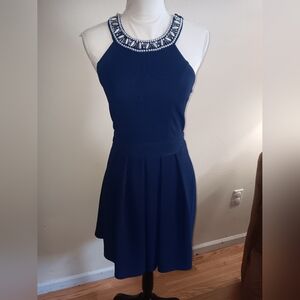 Womens small navy cocktail dress